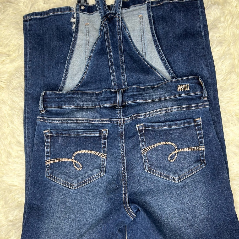 Justice Blue Jumpsuit with Distressed Details - Picture 6 of 13